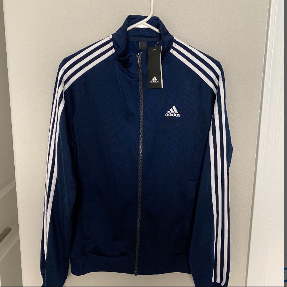 ADIDAS Navy Blue Bomber Jacket